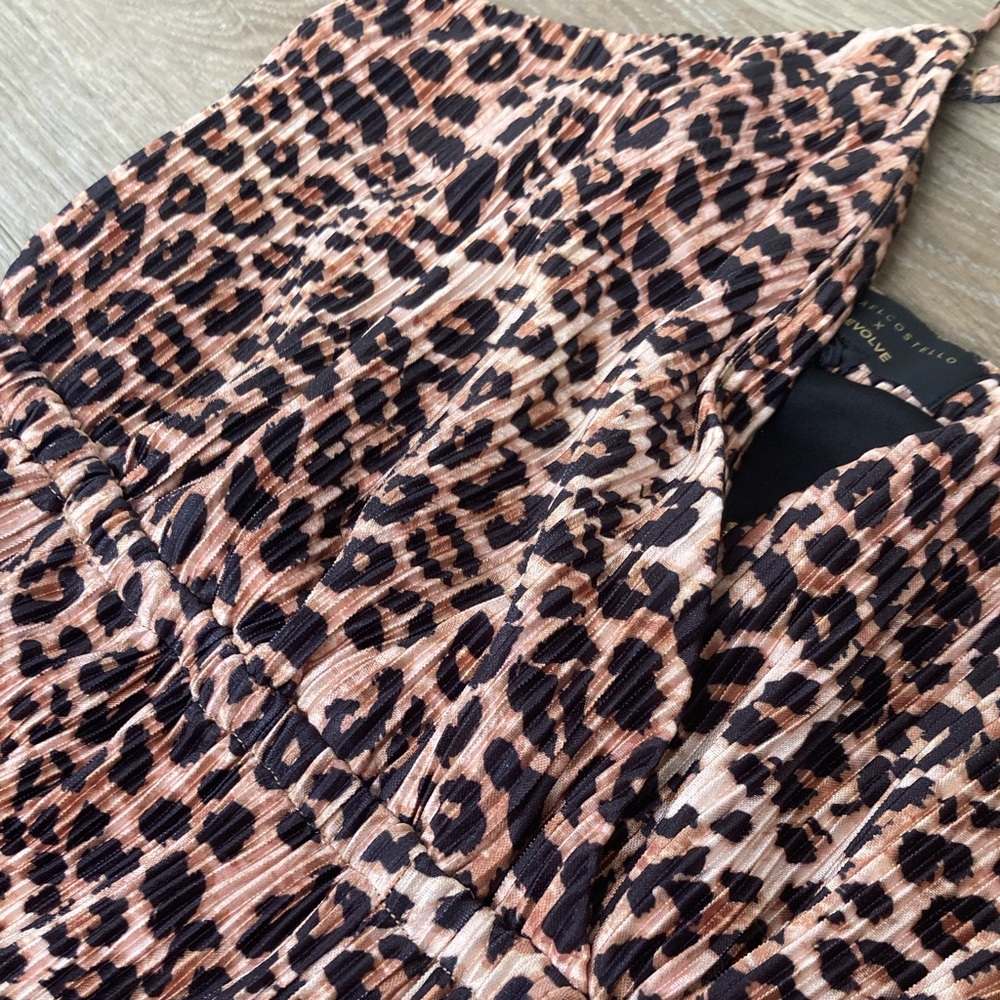 Leopard Print Short Romper By Michael Costello X … - image 4